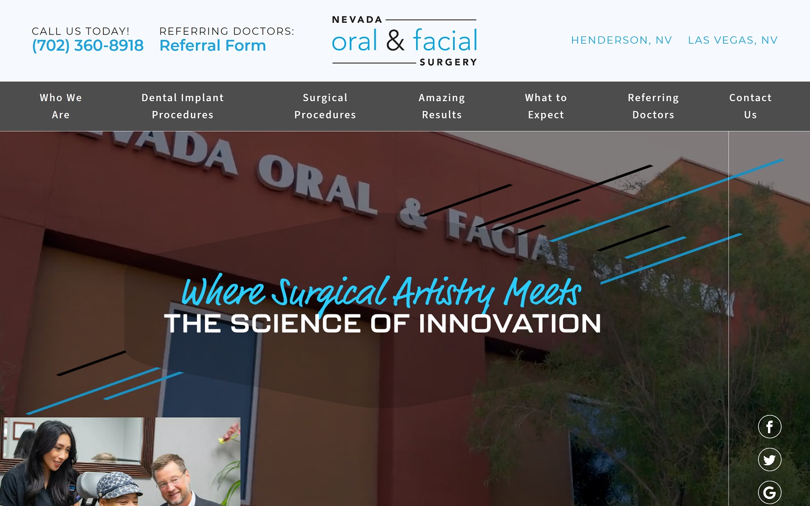 Nevadaoralandfacialsurgery. Com screenshot