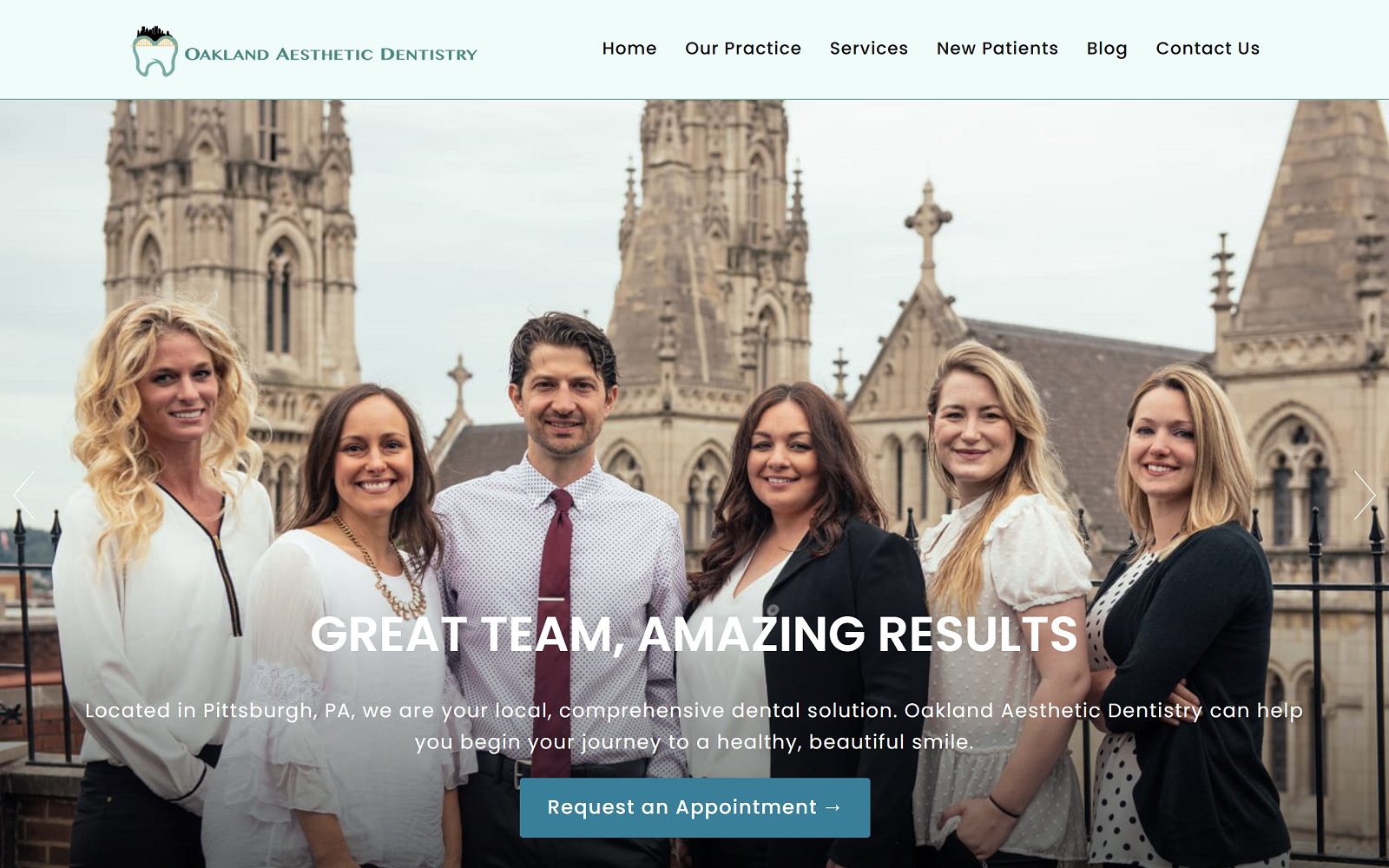 Oaklandaestheticdentistry. Com screenshot