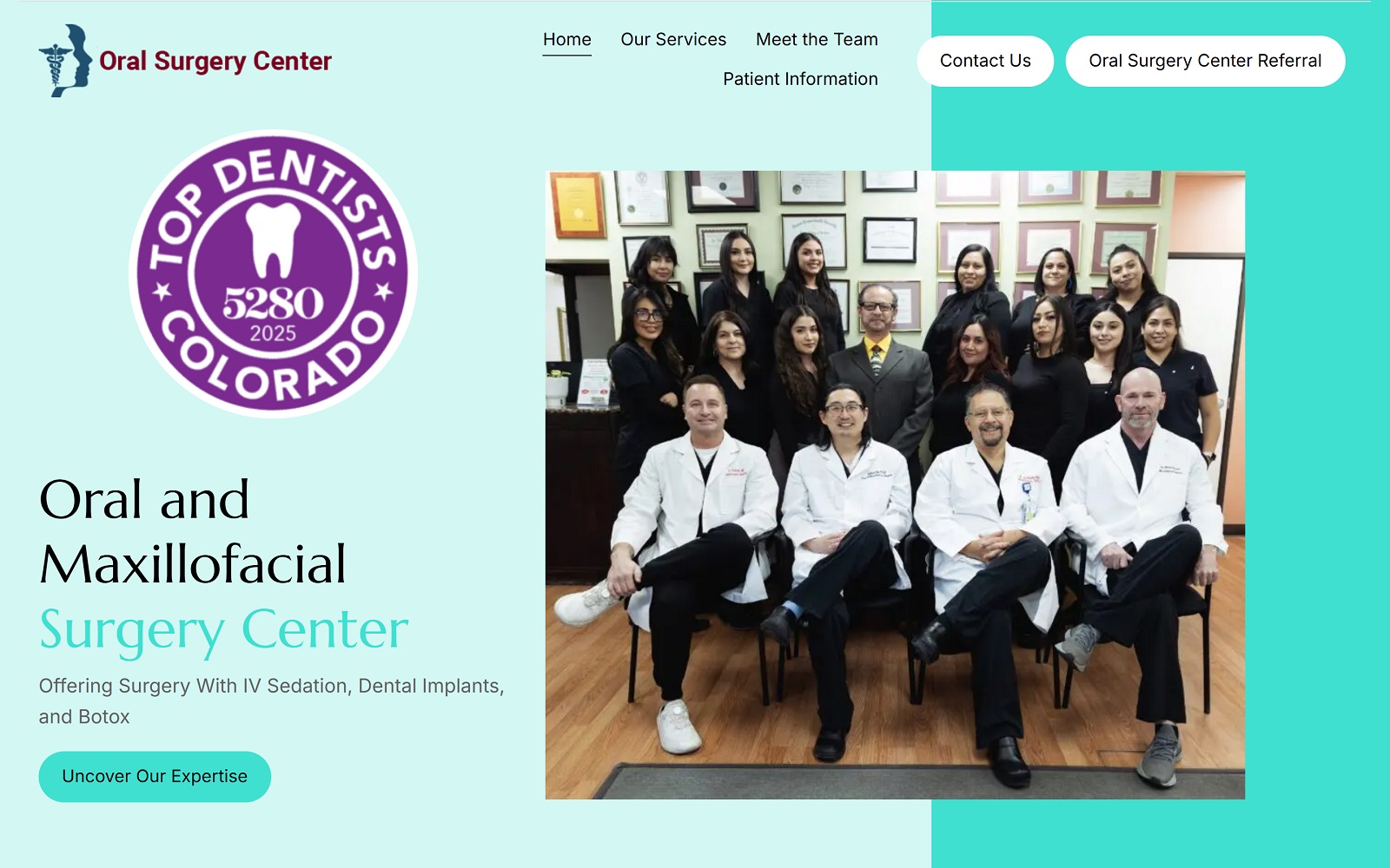 Oralsurgerycenter. Com screenshot