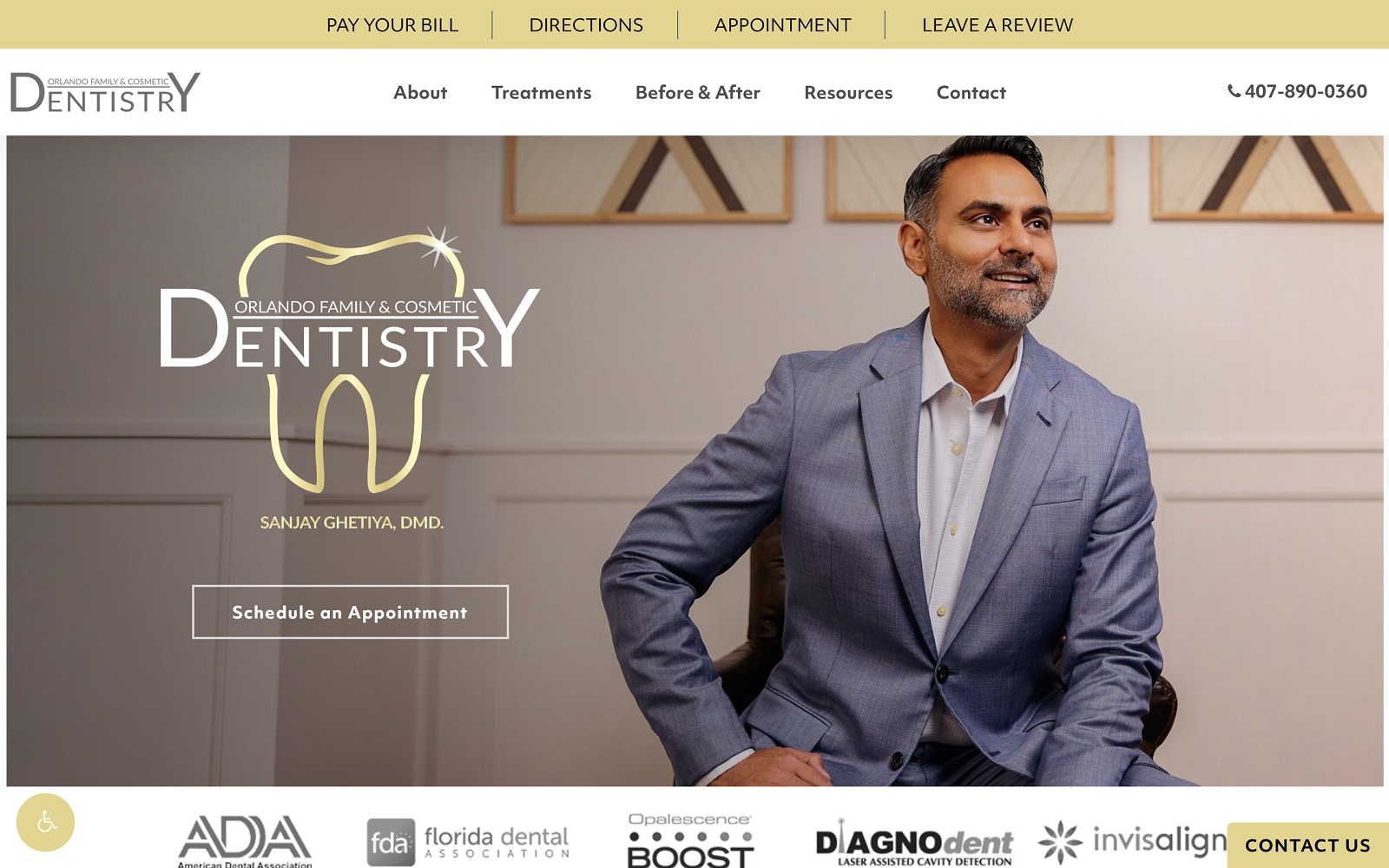 Orlandofamilycosmeticdentistry. Com screenshot