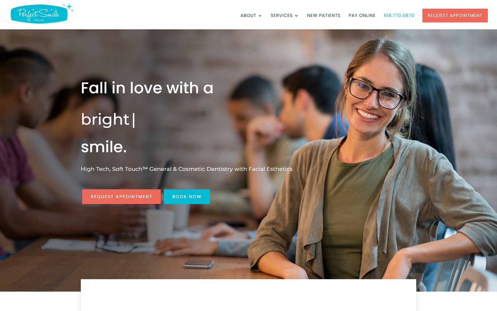 The Screenshot of Perfect Smile Website