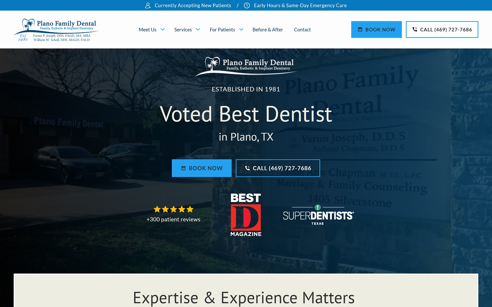 Planofamilydental. Com screenshot