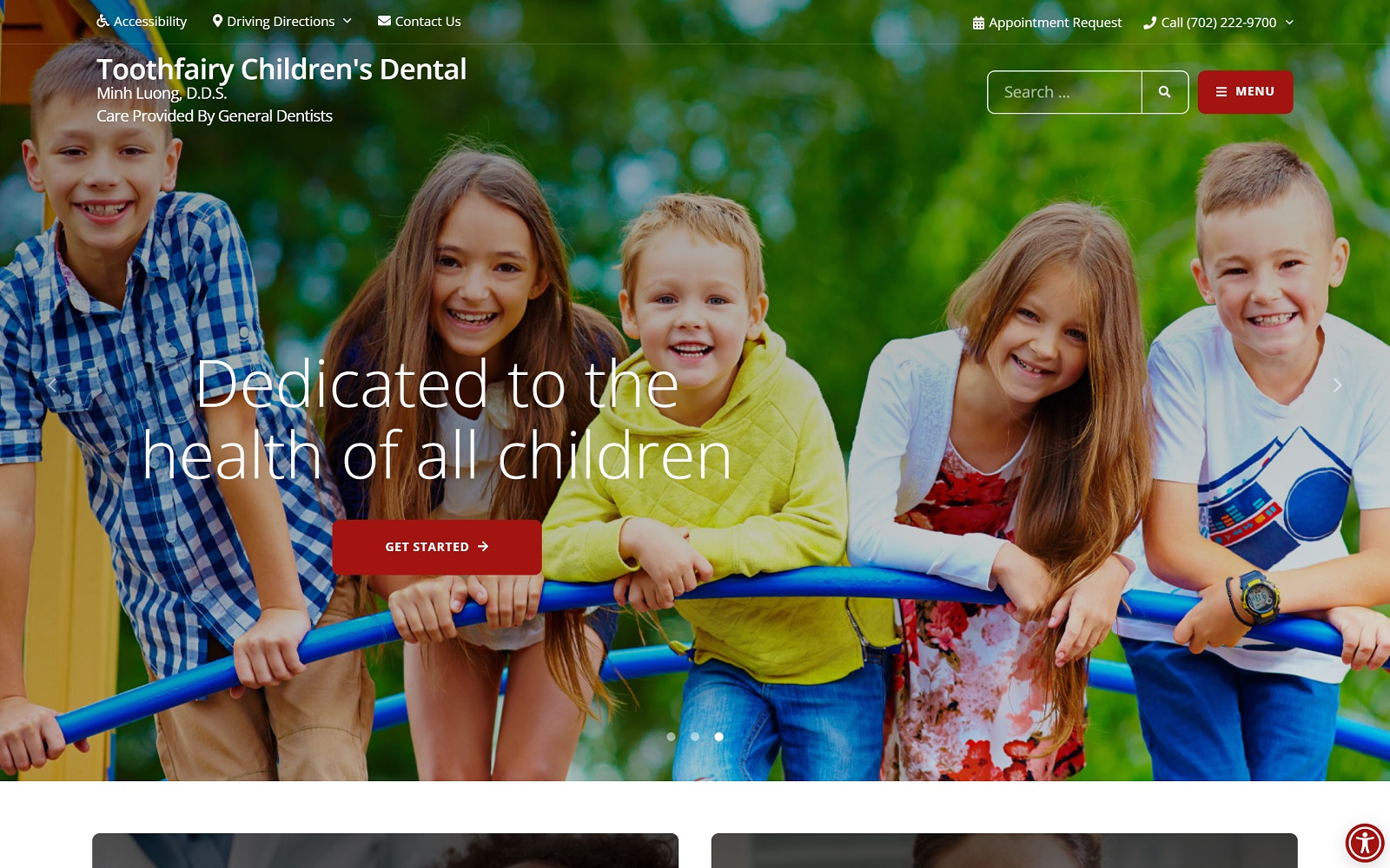 Toothfairychildrensdental. Com screenshot