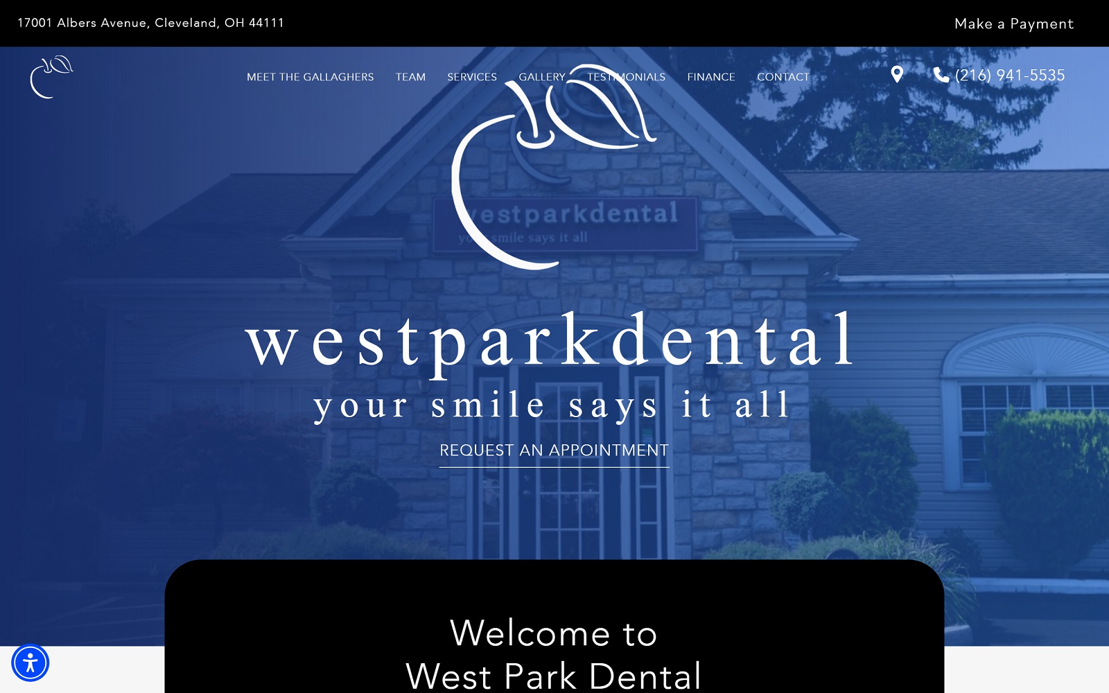Westparksmiles. Com screenshot