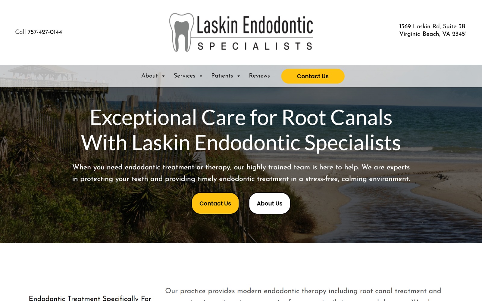 Laskinendodontics. Com screenshot