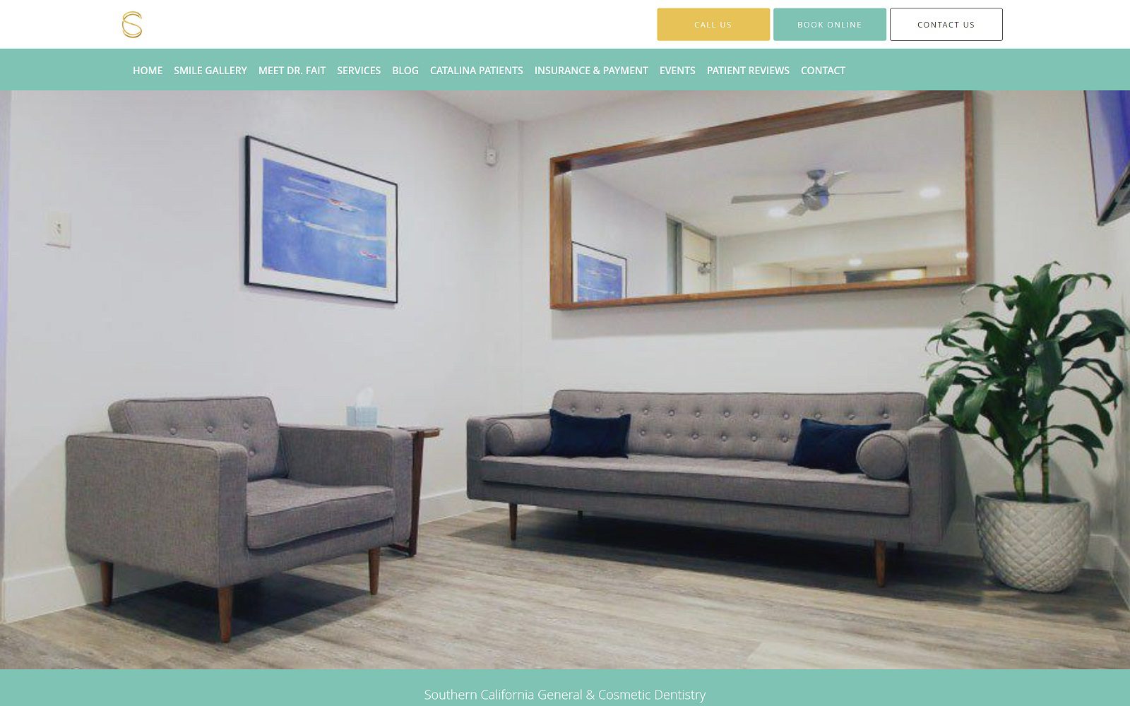 The Screenshot of Southern California General & Cosmetic Dentistry: Ryan J. Fait, DDS Website