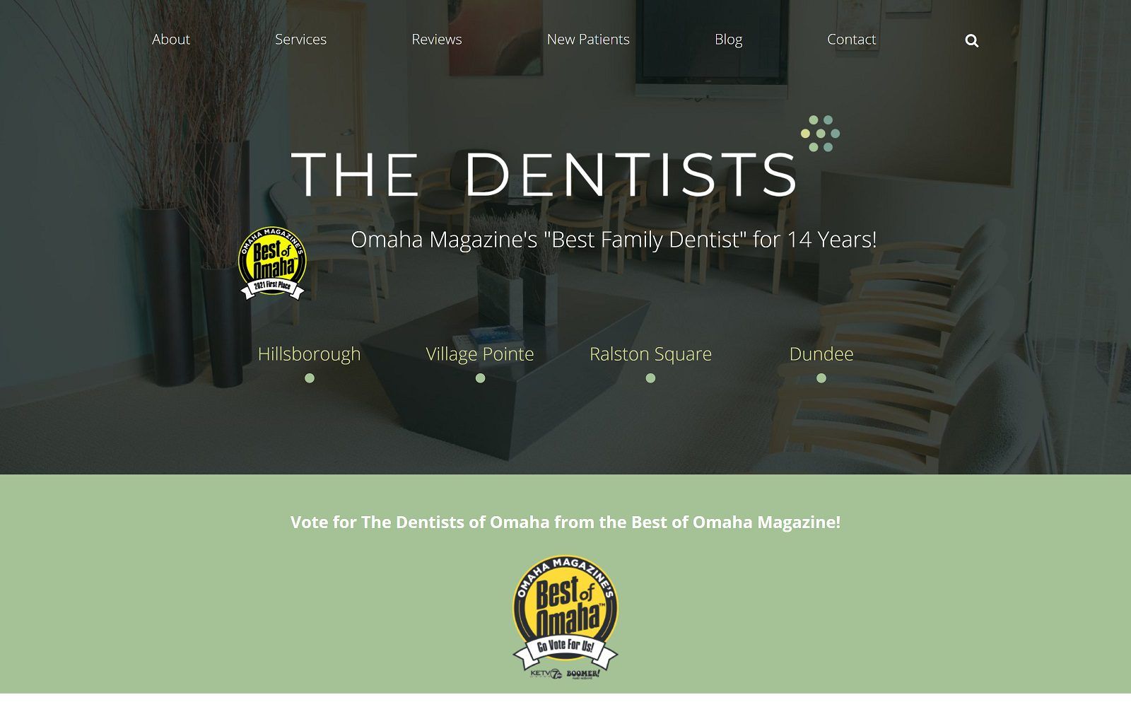 The Screenshot of The Dentists at Hillsborough Website
