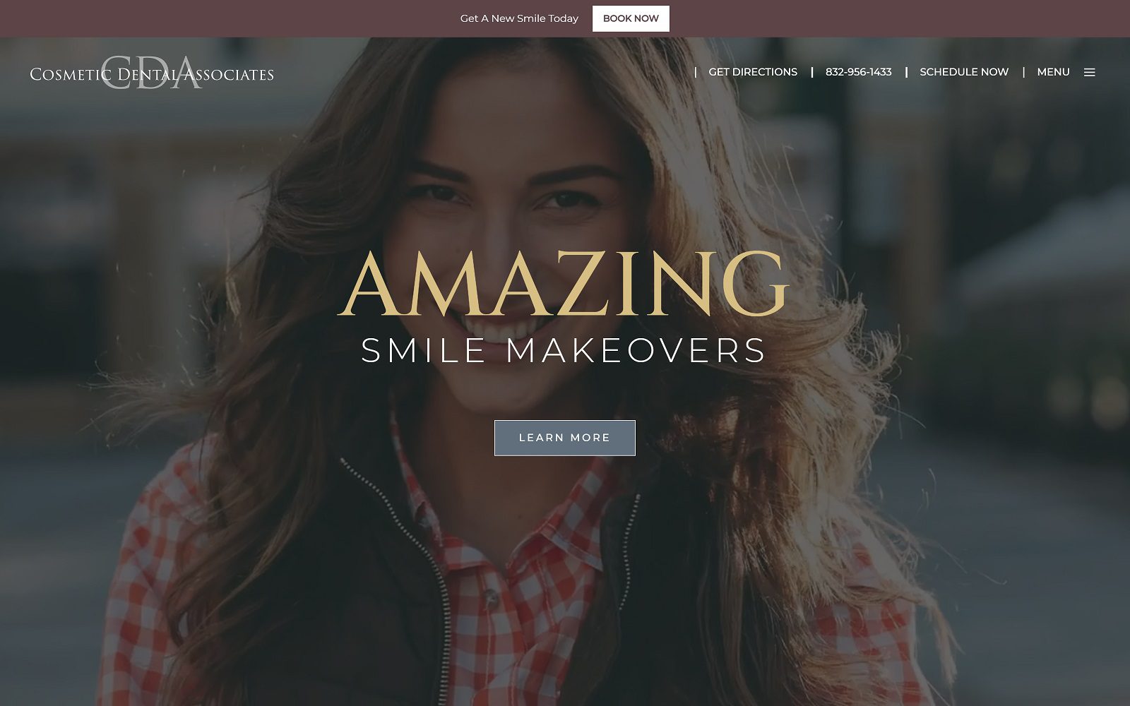 The Screenshot of Cosmetic Dental Associates Website