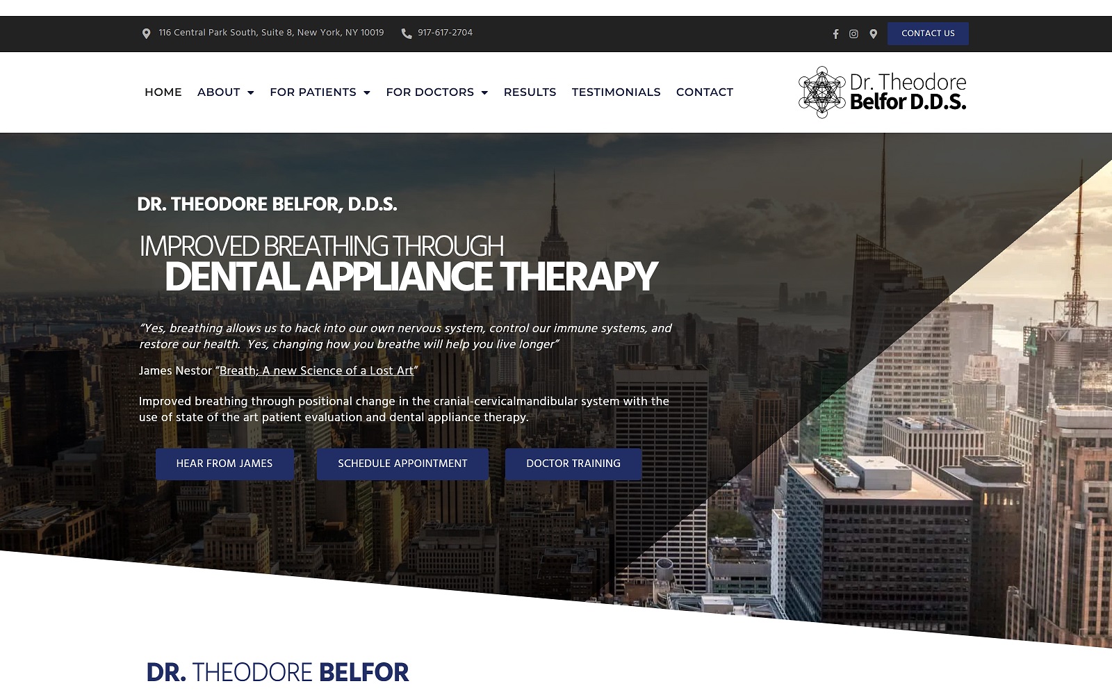 drtheodorebelfor.com screenshot