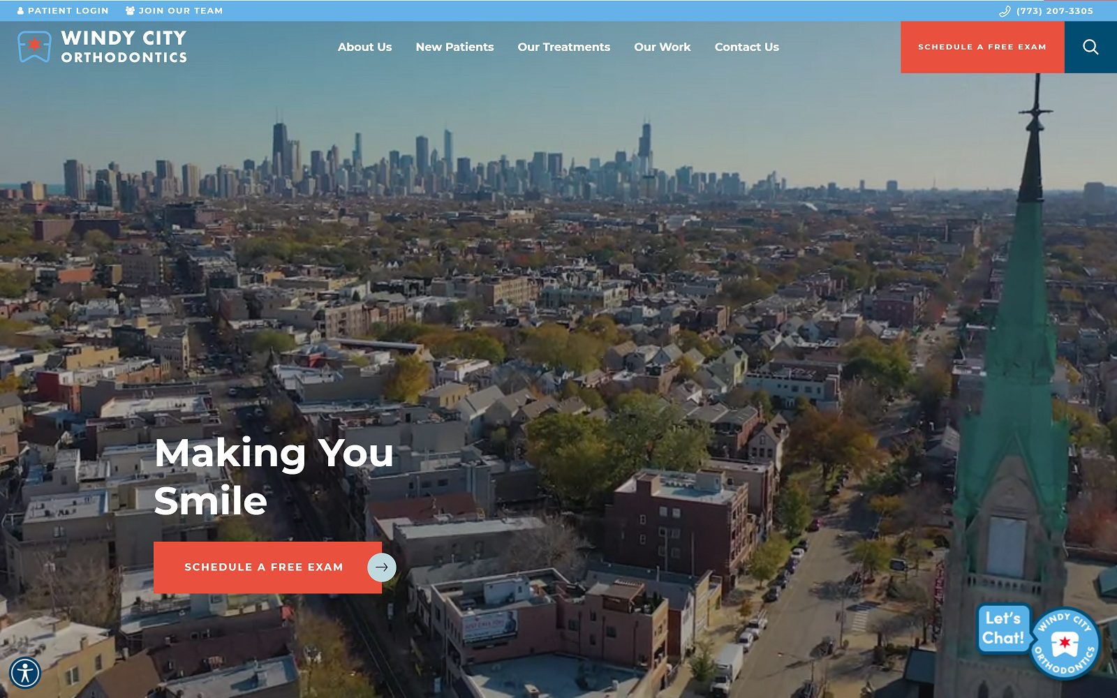 The Screenshot of Windy City Orthodontics Dr. Darren Pakravan Website