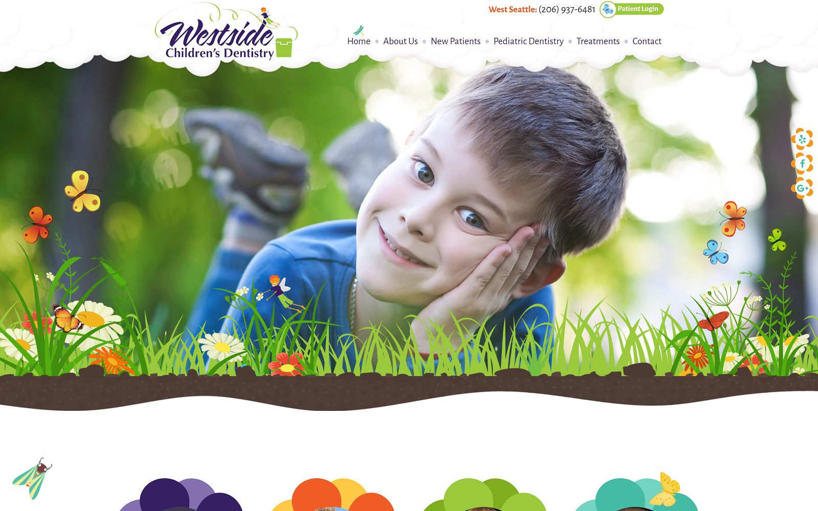 The Screenshot of Westside Children's Dentistry Website