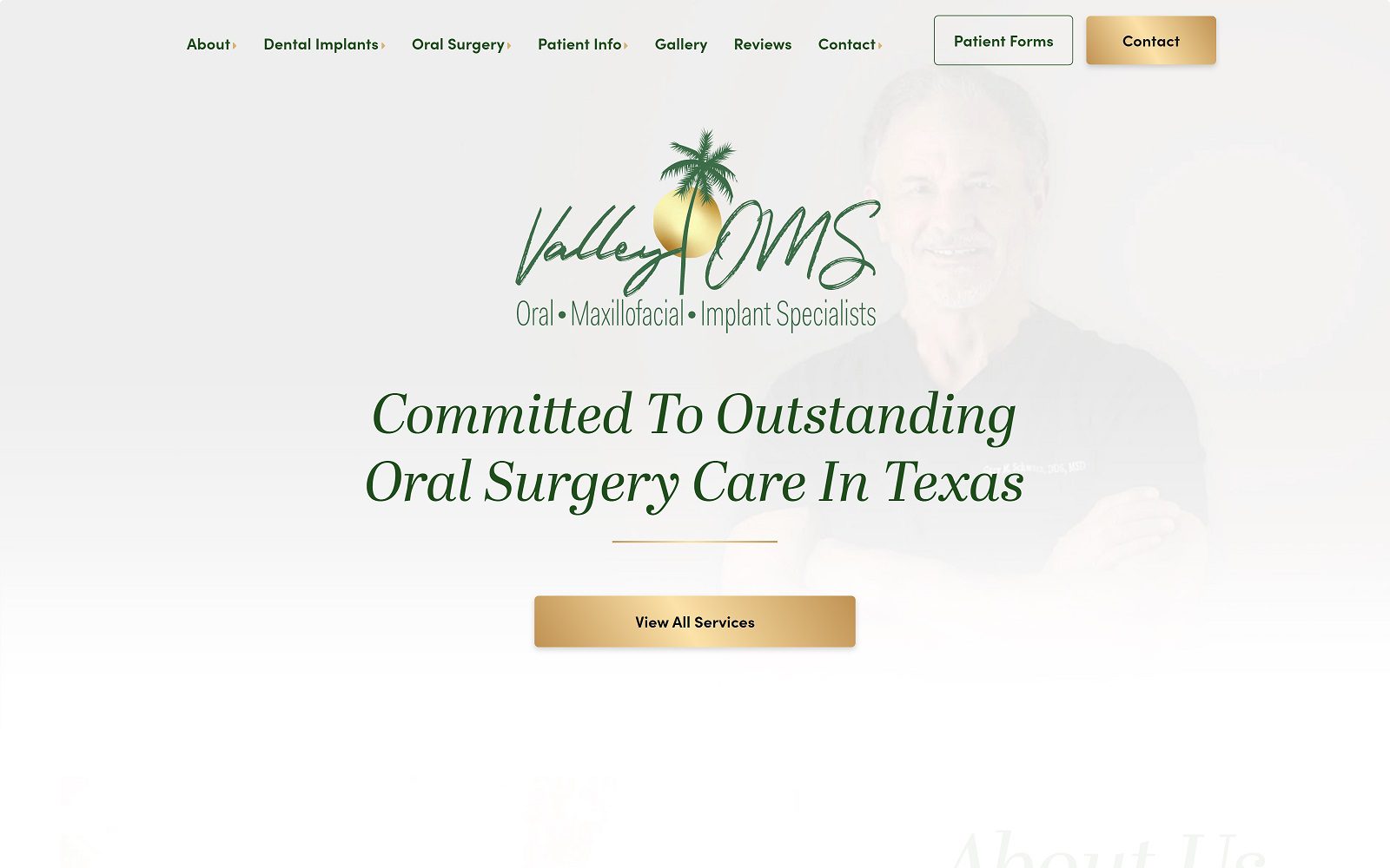 The Screenshot of Valley Oral & Maxillofacial Surgery valleyoms.com Website