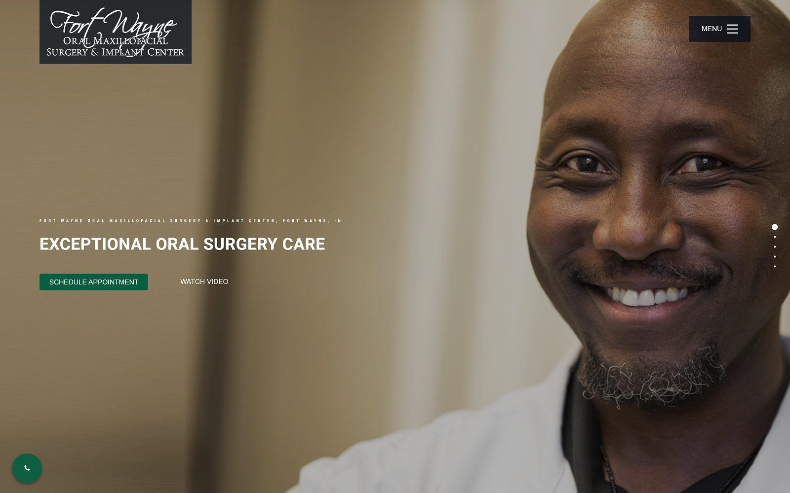 The Screenshot of Fort Wayne Oral Maxillofacial Surgery & Implant Center Website