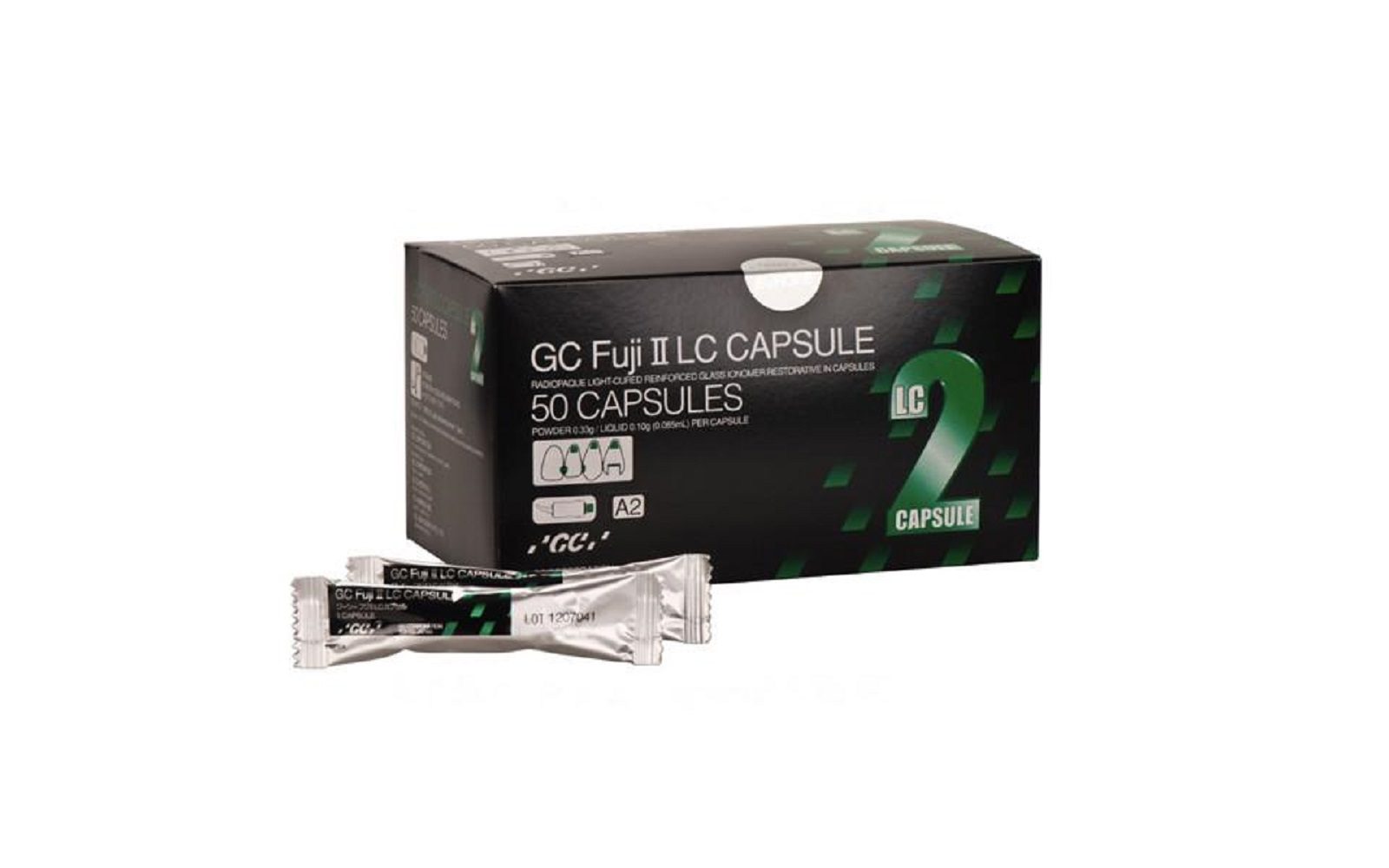 Fuji-ii-lc-capsule light-cure resin reinforced
