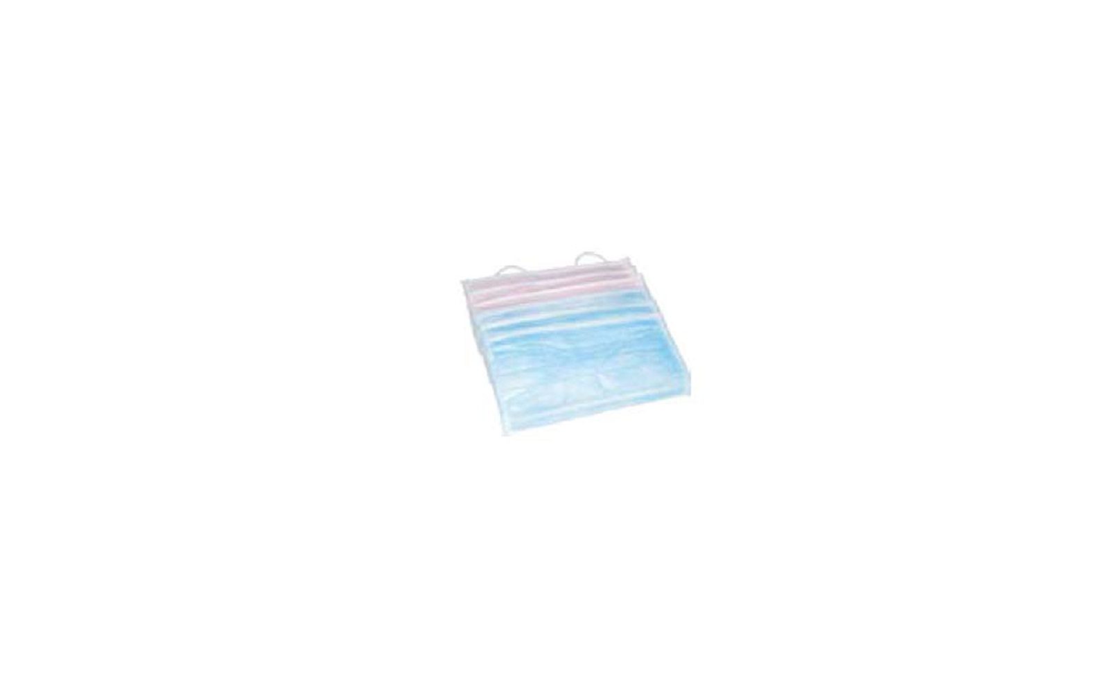 House brand ear-loop face mask, single box, 50/bx. Bfe >= 95%, pleated