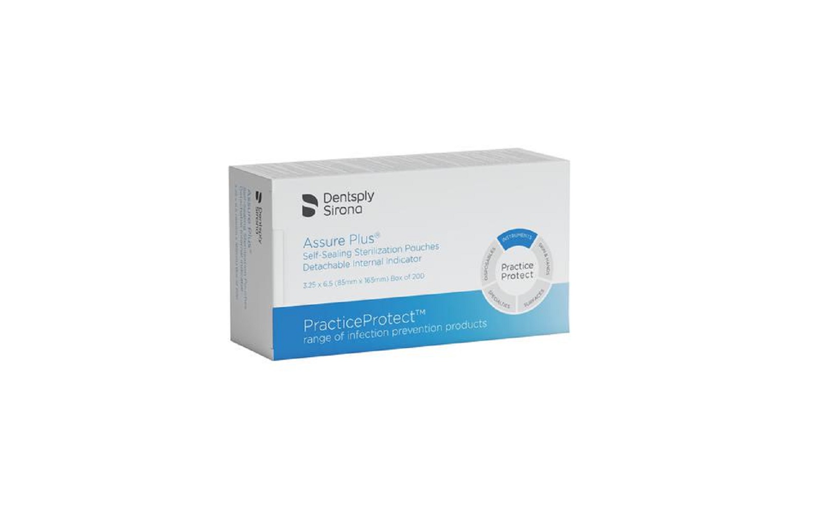 Assure plus™ self-sealing sterilization pouches - 3-1/2" x 6-1/2", 200/pkg