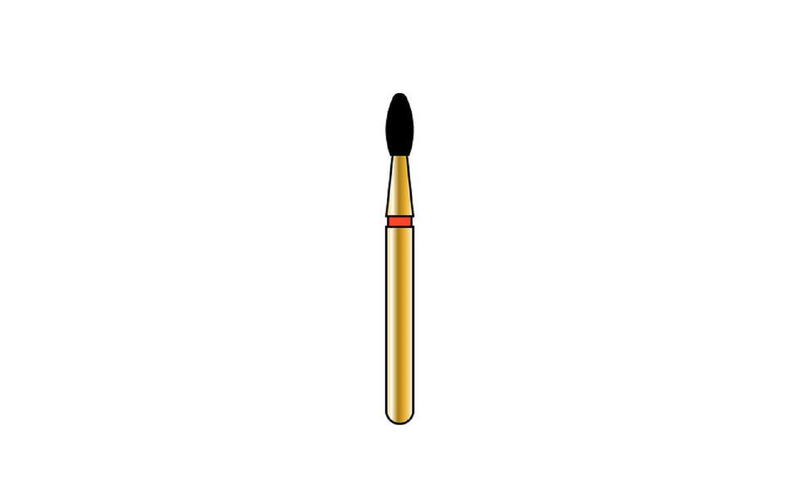 Alpen® Multi Use Diamond Burs – FG, Football - Fine, Red, # 379, 1.6 mm Diameter, 3.5 mm Length, 5/Pkg