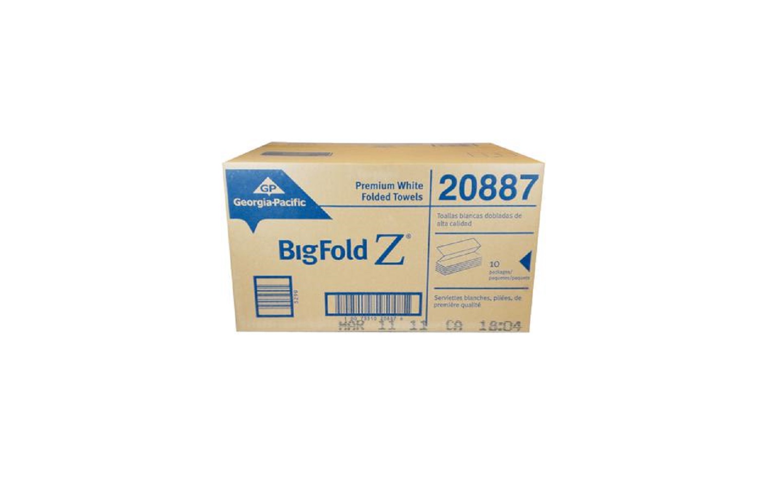 BigFold Z® Premium C-Fold Paper Towels – White