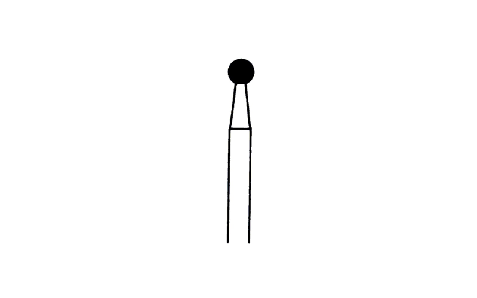 Diamond Instruments, HP - Medium HP, Size #801-027-HP, 2.7 mm Diameter