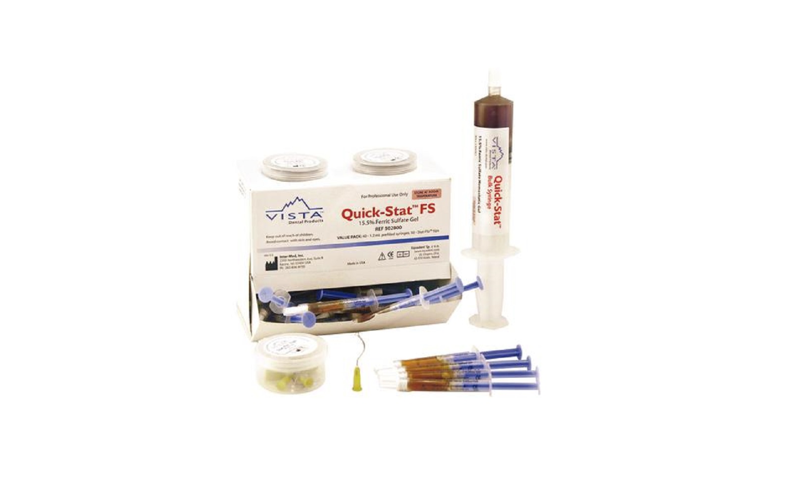 Quick-Stat™ FS Hemostatic Gel, 20% Ferric Sulfate - Vista Dental Products