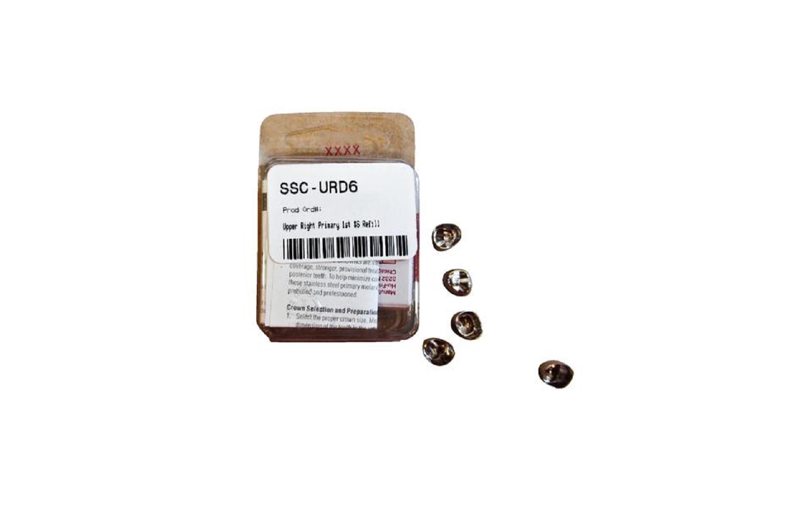 Stainless Steel Pedo Crowns, Refills 5/Pkg - Hu-Friedy Manufacturing Co Inc