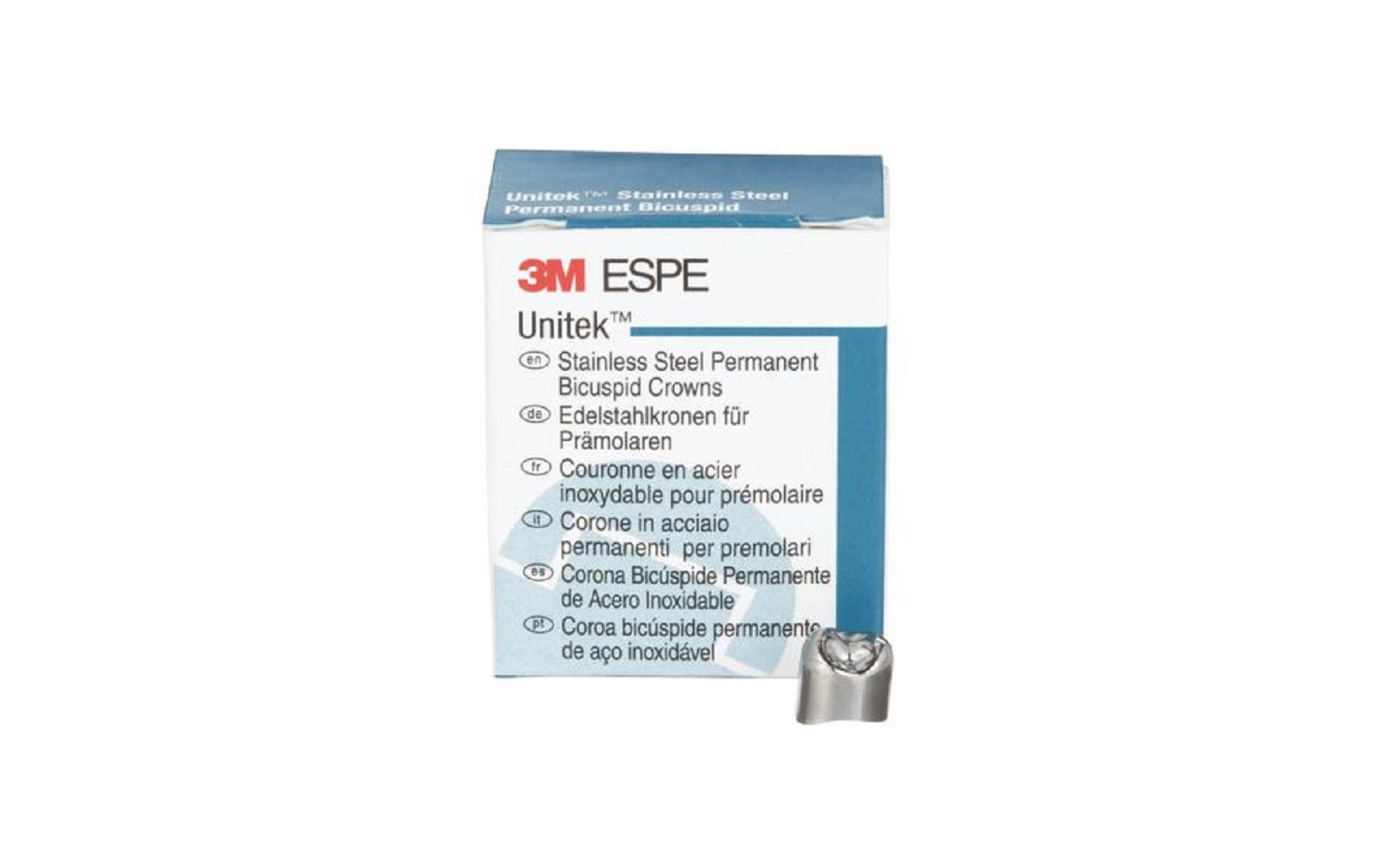 Unitek™ Permanent Stainless Steel Crowns Refill, 5/Pkg - 3M