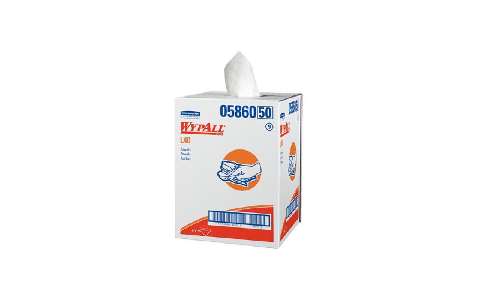 WypAll® Dry-up Towels – White, 19.5" x 42", 200 Sheets/Pkg