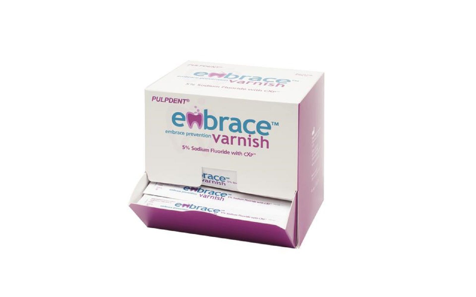 Embrace™ Varnish 5% Sodium Fluoride with CXP™ - Pulpdent Corp Of America