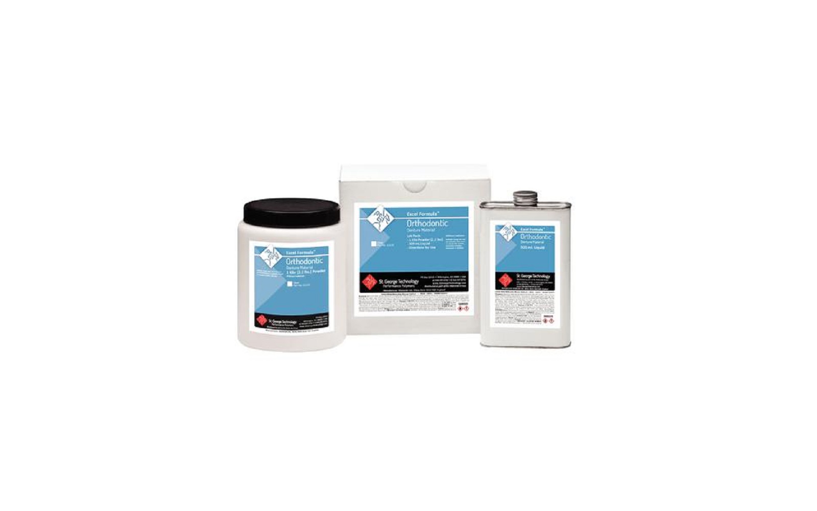 Excel Formula® Auto-Cure Orthodontic Material Lab Kit, Clear
