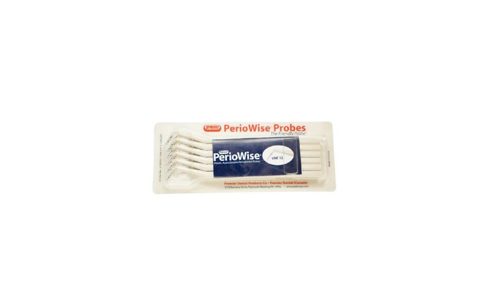 PerioWise® Periodontal Probes – UNC 12, Single End - 12/Pkg