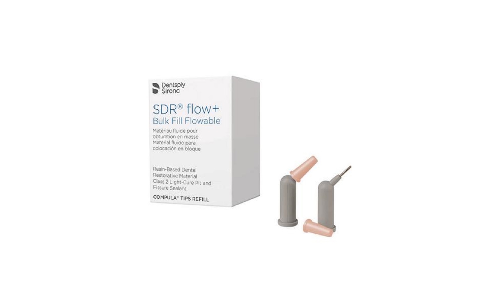 SureFil® SDR® Flow+ Bulk Fill Flowable Composite, 0.25 g Compula® Tip Refill - DENTSPLY Caulk