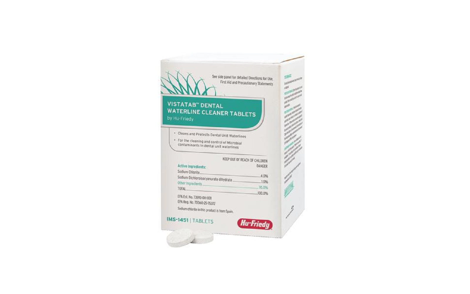 VistaTab™ Dental Waterline Cleaner, 1.7 g Tablets