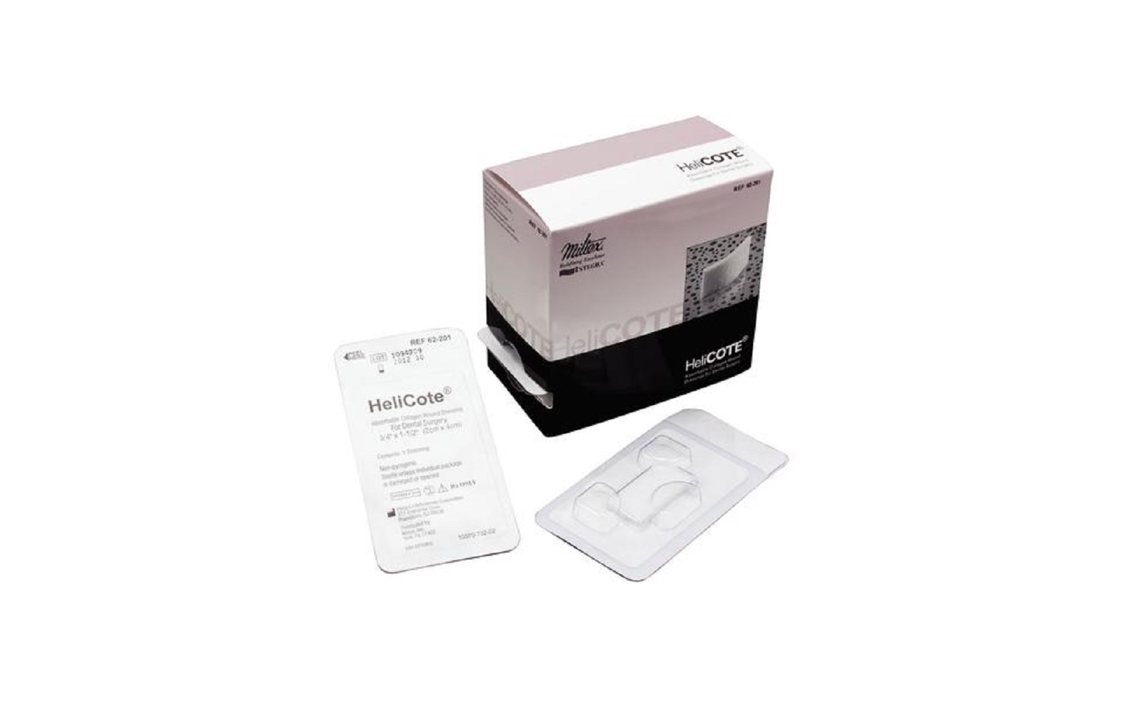 HeliCOTE® Collagen Cote Wound Dressing – 3/4" x 1.5", 10/Pkg