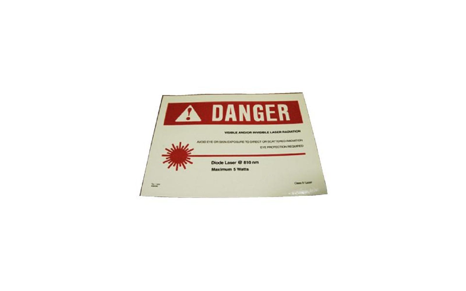 Laser Safety Signs - CAO-Pioneer Lasers LLC