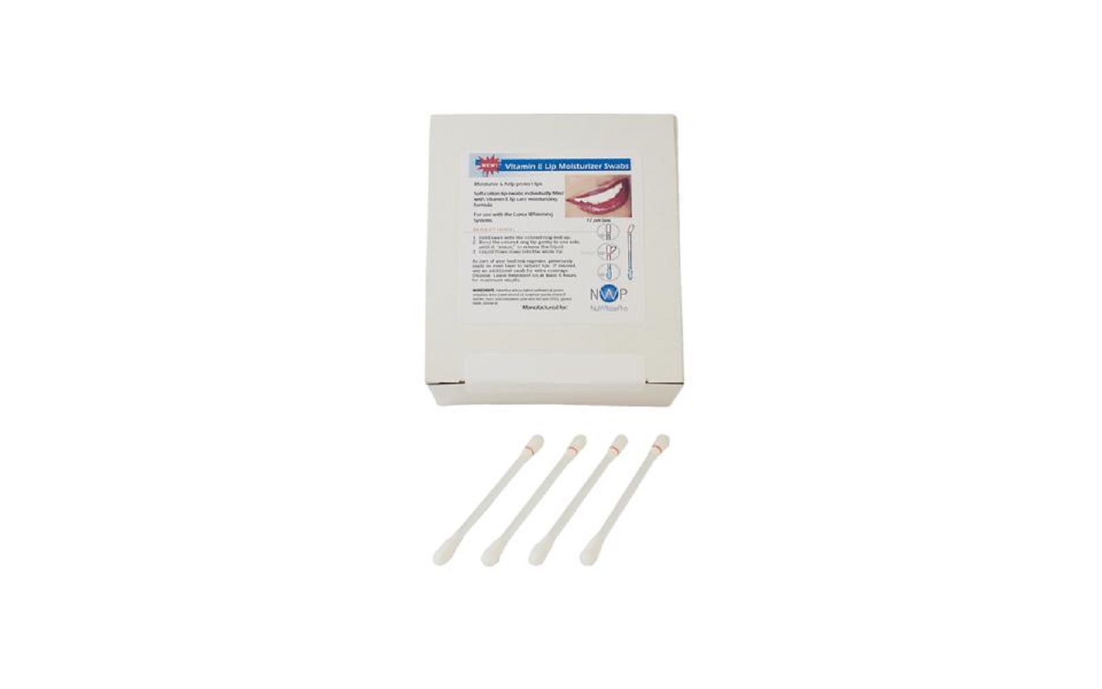 Vitamin E Lip Moisturizer Swabs, 72/Pkg