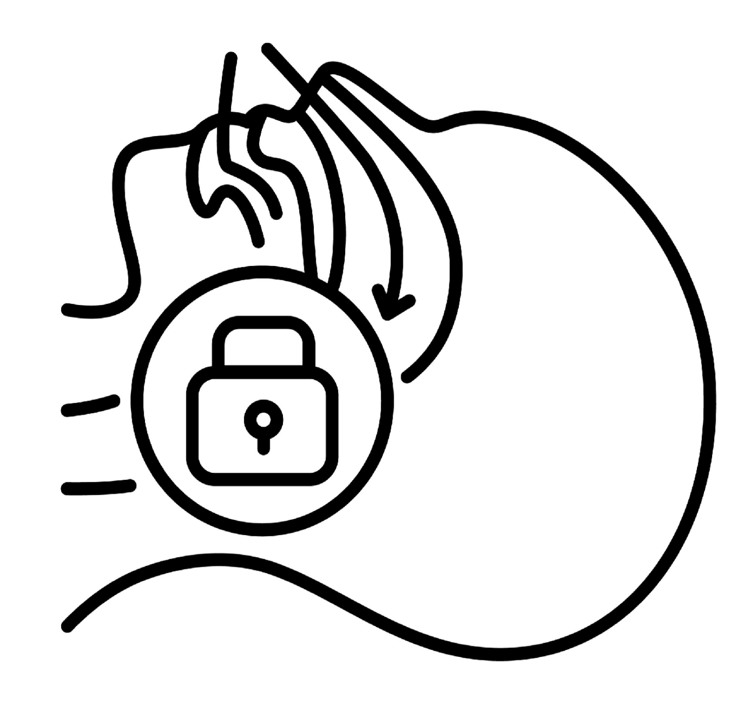 Illustration of blocked airpipes