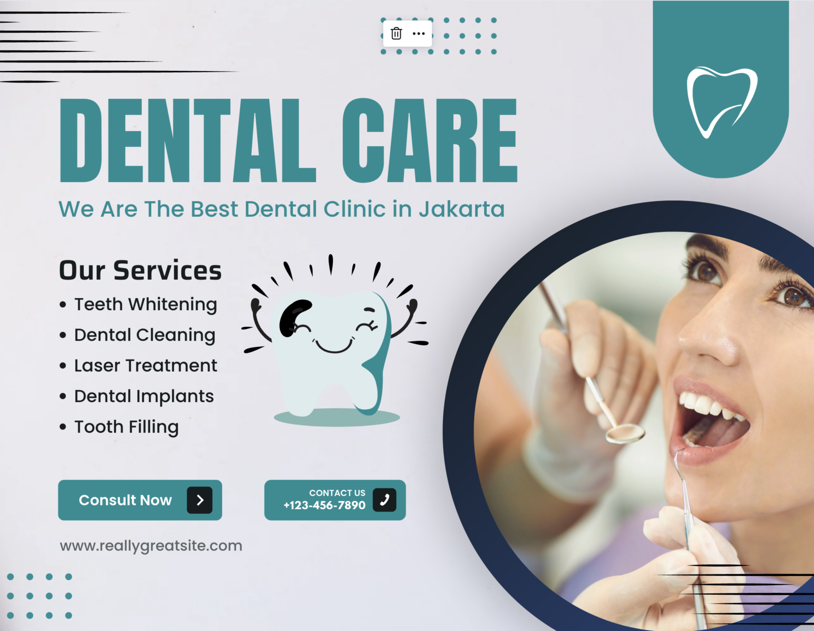 Dental postcard example
