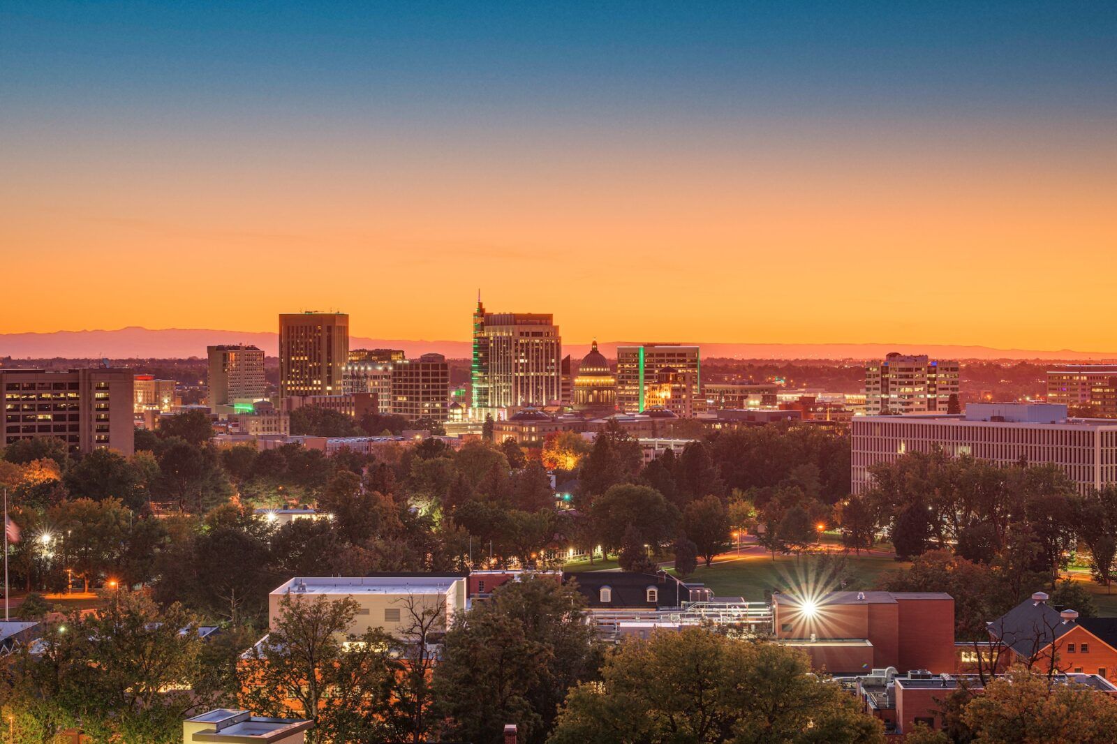 Boise, Idaho, USA Downtown Cityscape