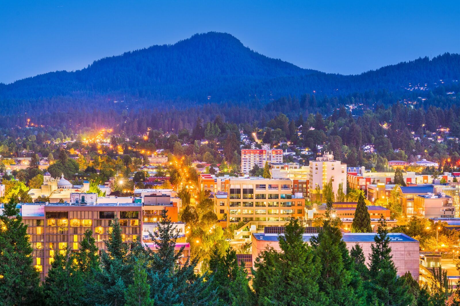 Eugene, Oregon, USA Skyline