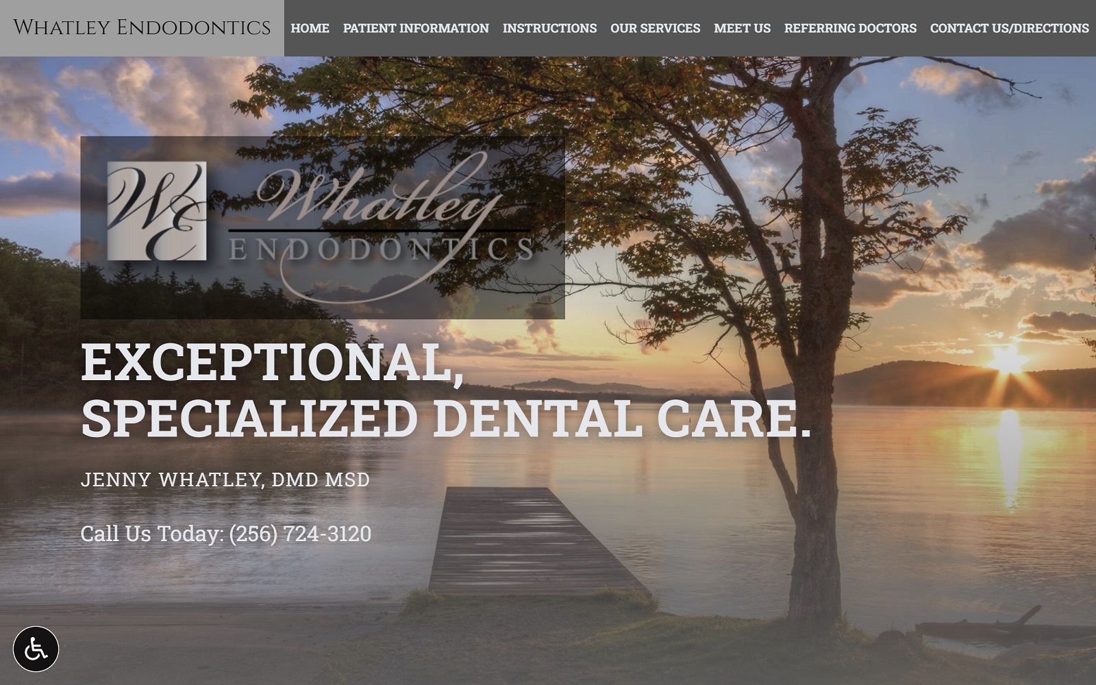 The Screenshot of Whatley Endodontics whatleyendo.com Website