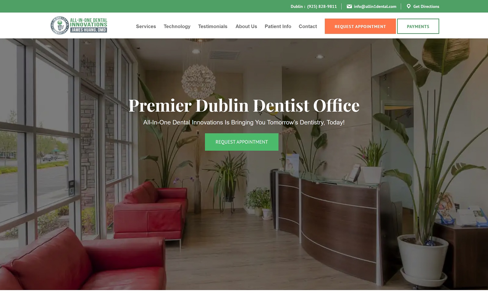 Allin1dental. Com screenshot