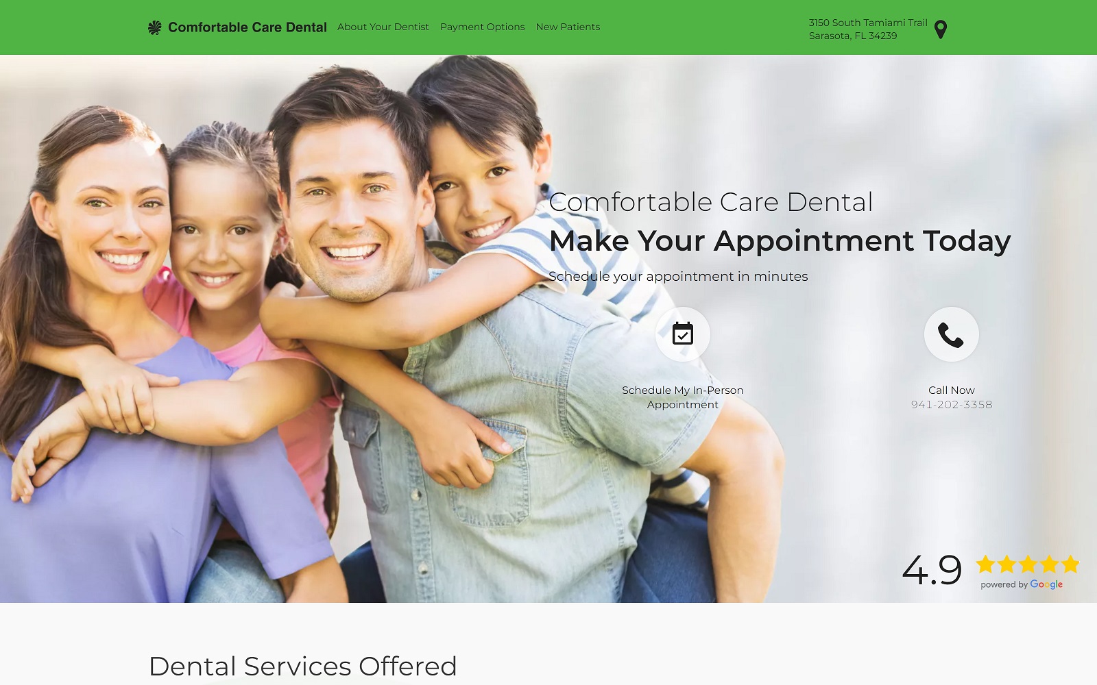 Comfortablecaresouthtrail. Com screenshot