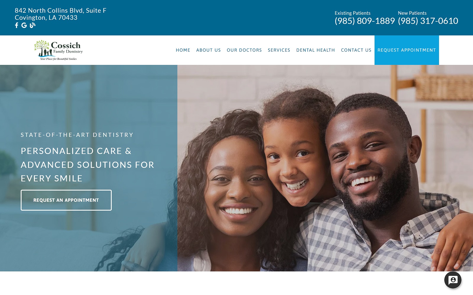 cossichfamilydentistry.com screenshot