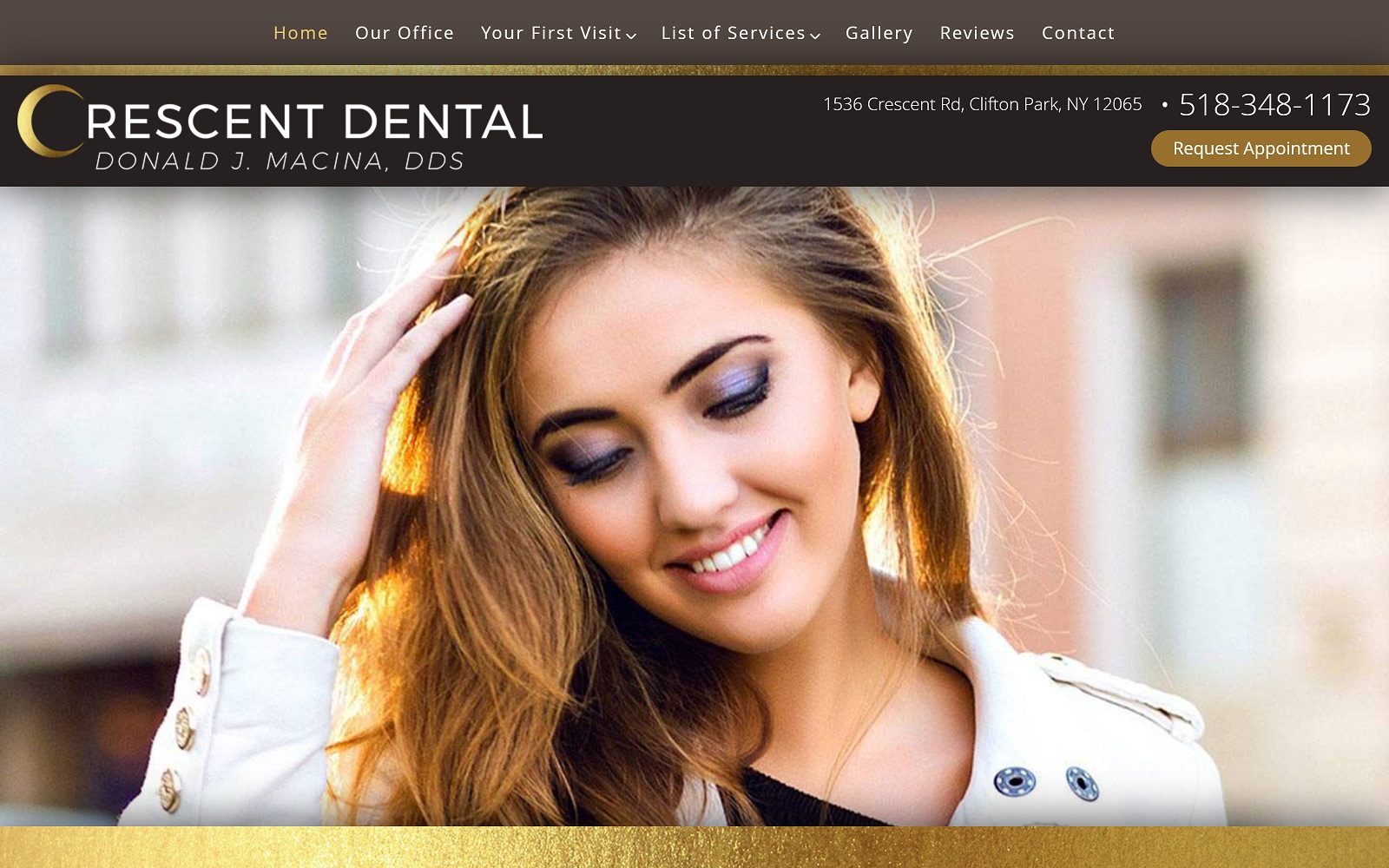 crescentdental.care screenshot
