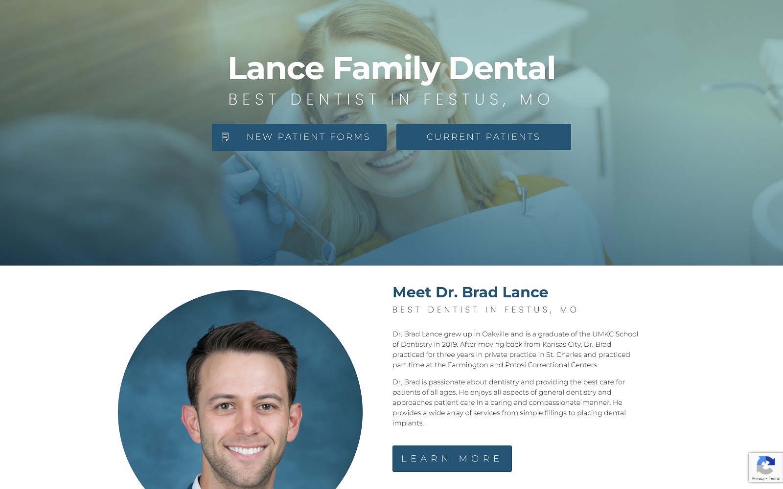 lancefamilydental.com screenshot