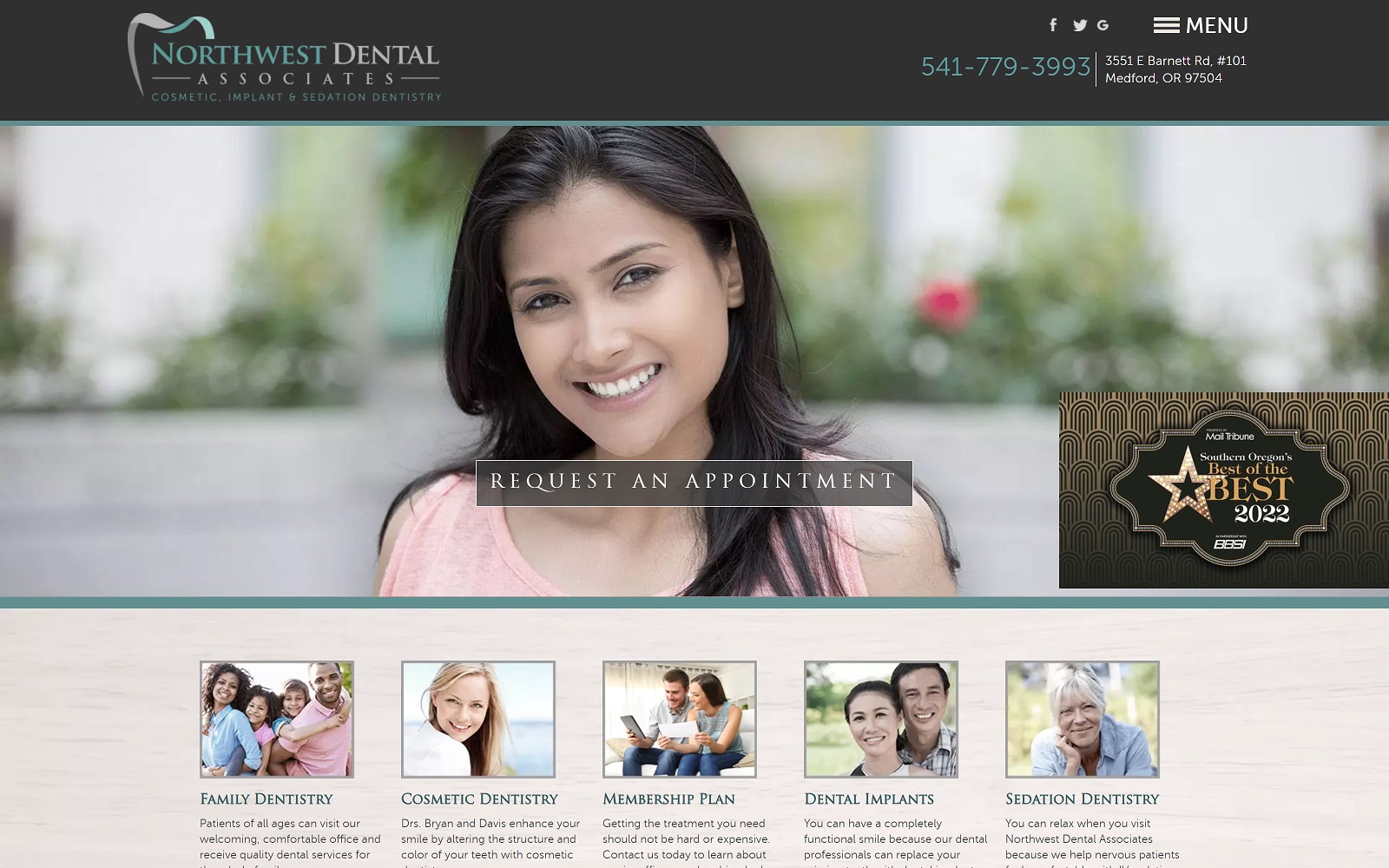 medforddentalclinic.com screenshot