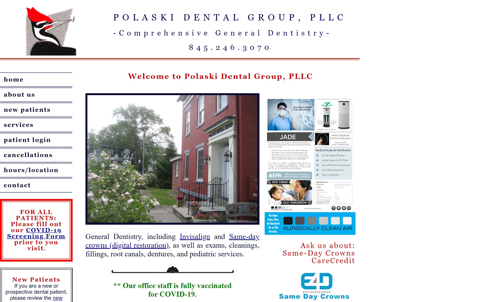 polaskidental.com screenshot