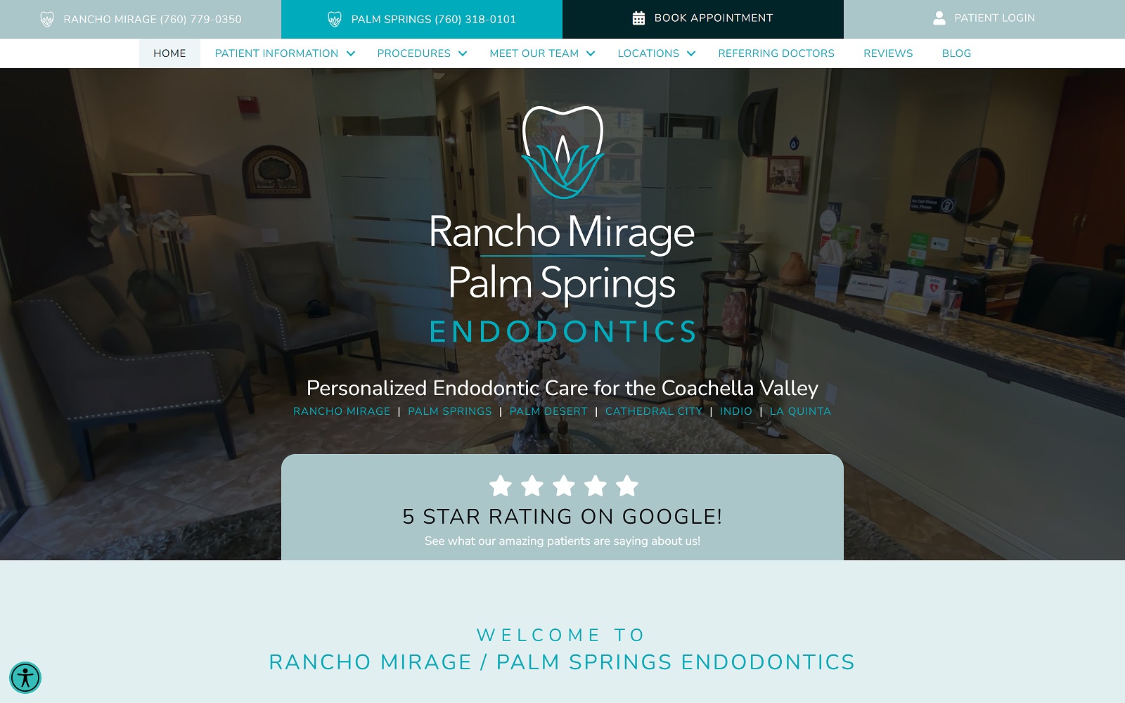 Ranchomirageendodontics. Com screenshot
