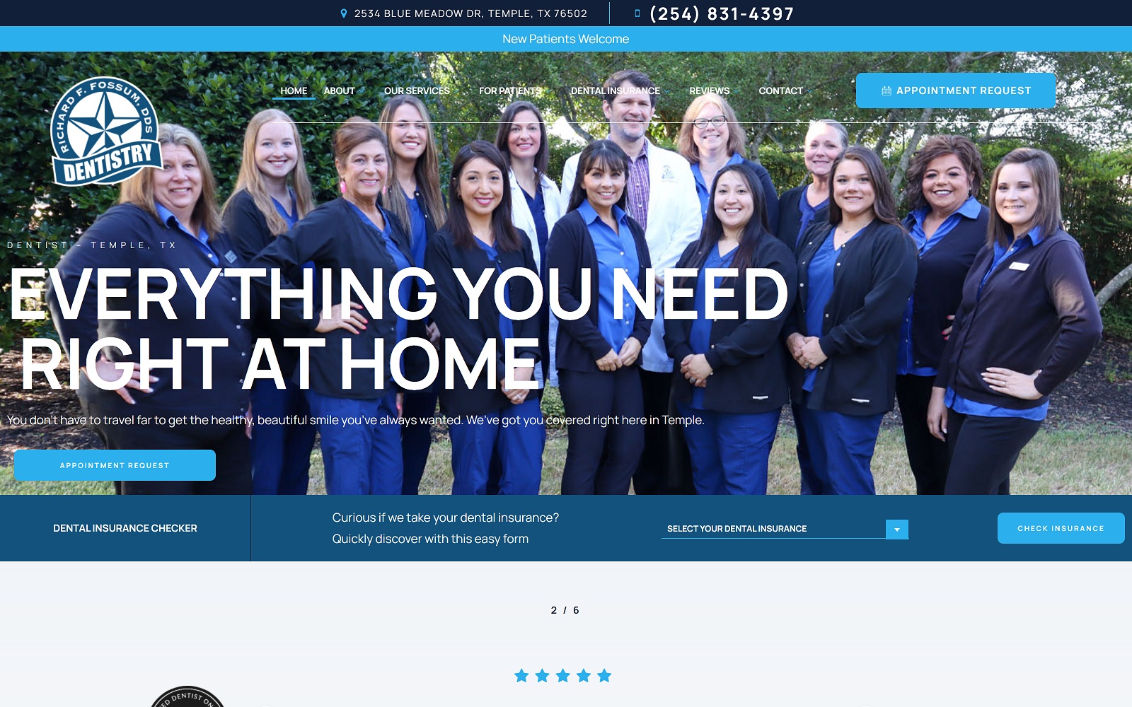 Richardfossumdds. Com screenshot