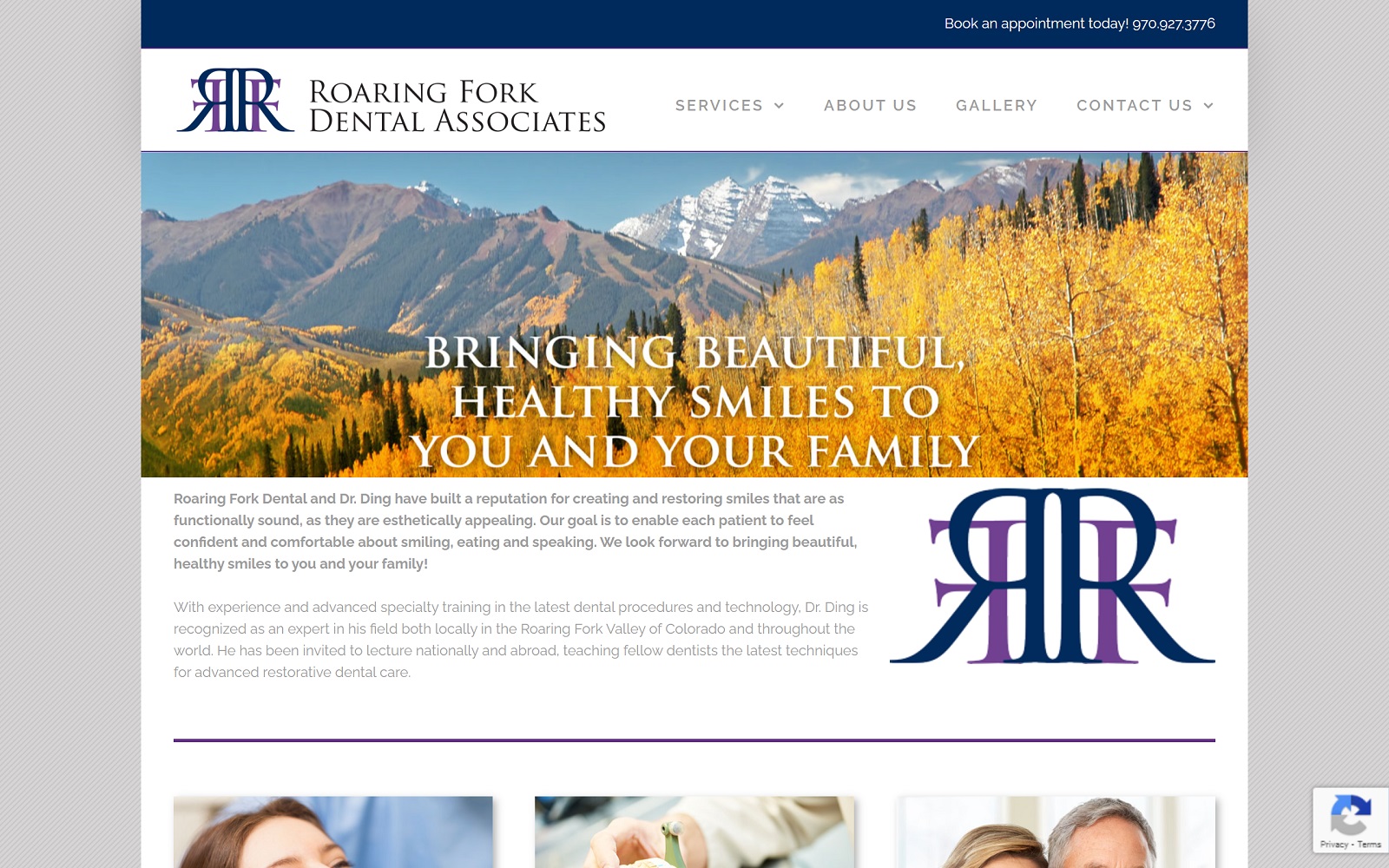 roaringforkdental.com screenshot